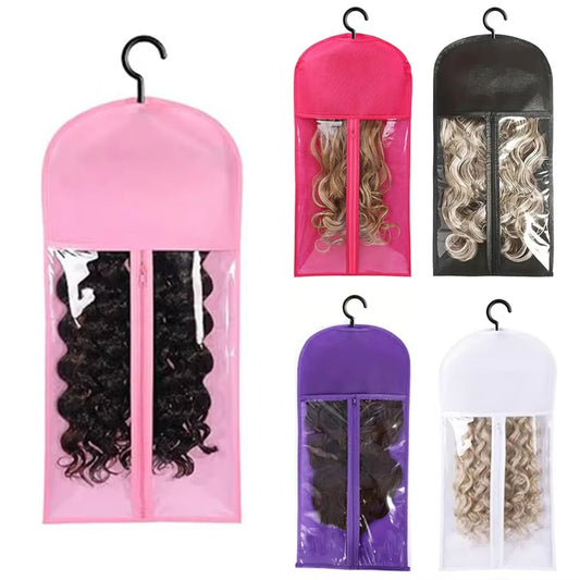 Dustproof Hanging Hair Extension Storage Bags