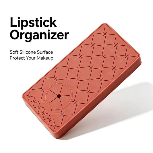 Portable Silicone Lipstick & Brush Organizer